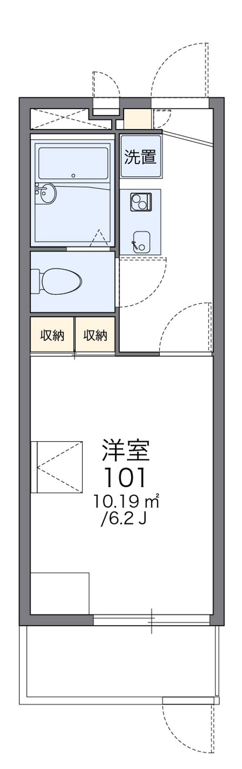 レオパレスグレイト 間取図