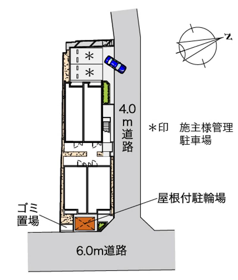 クレイノフローラ西長洲 配置図