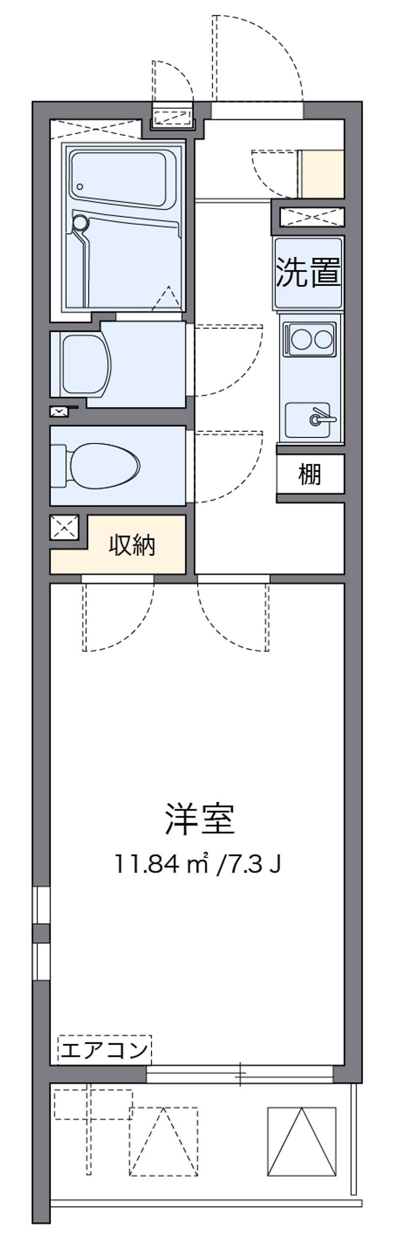 クレイノＳＯＬＵＴＩＯＮＳⅥ 間取り