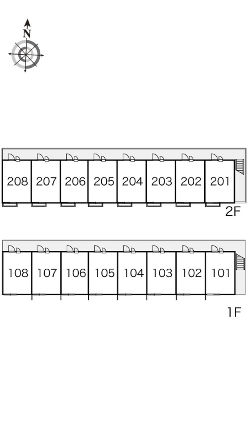 レオパレスヴィクトワール 間取り配置図