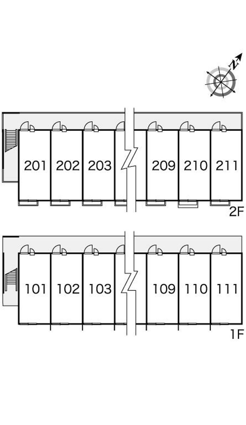 レオパレスネオアコルデ 間取配置図