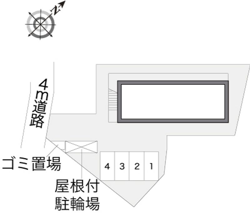 レオパレスカワシマ 駐車場