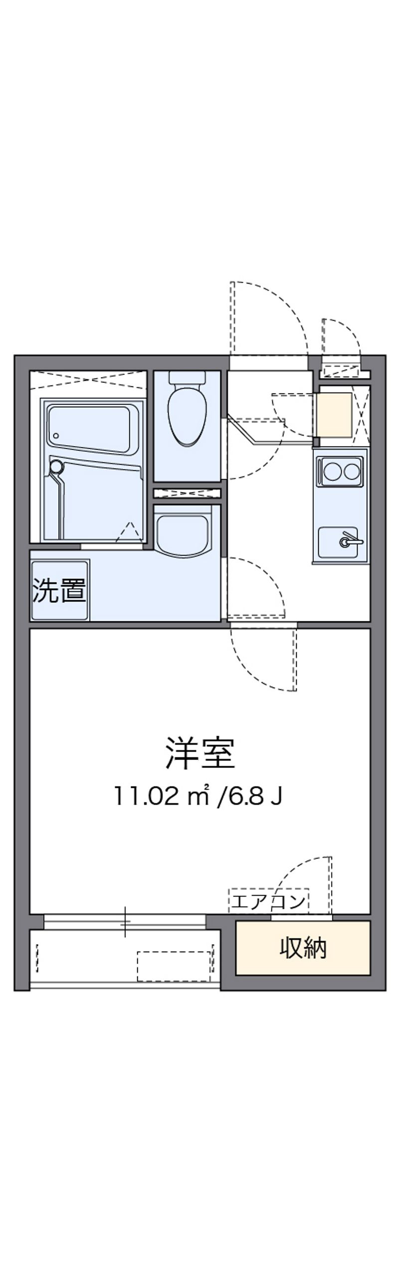 クレイノラヴェール　小田 間取図