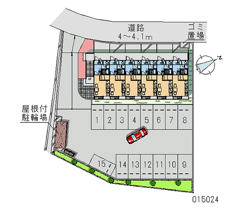 レオパレスプレミール 月極駐車場