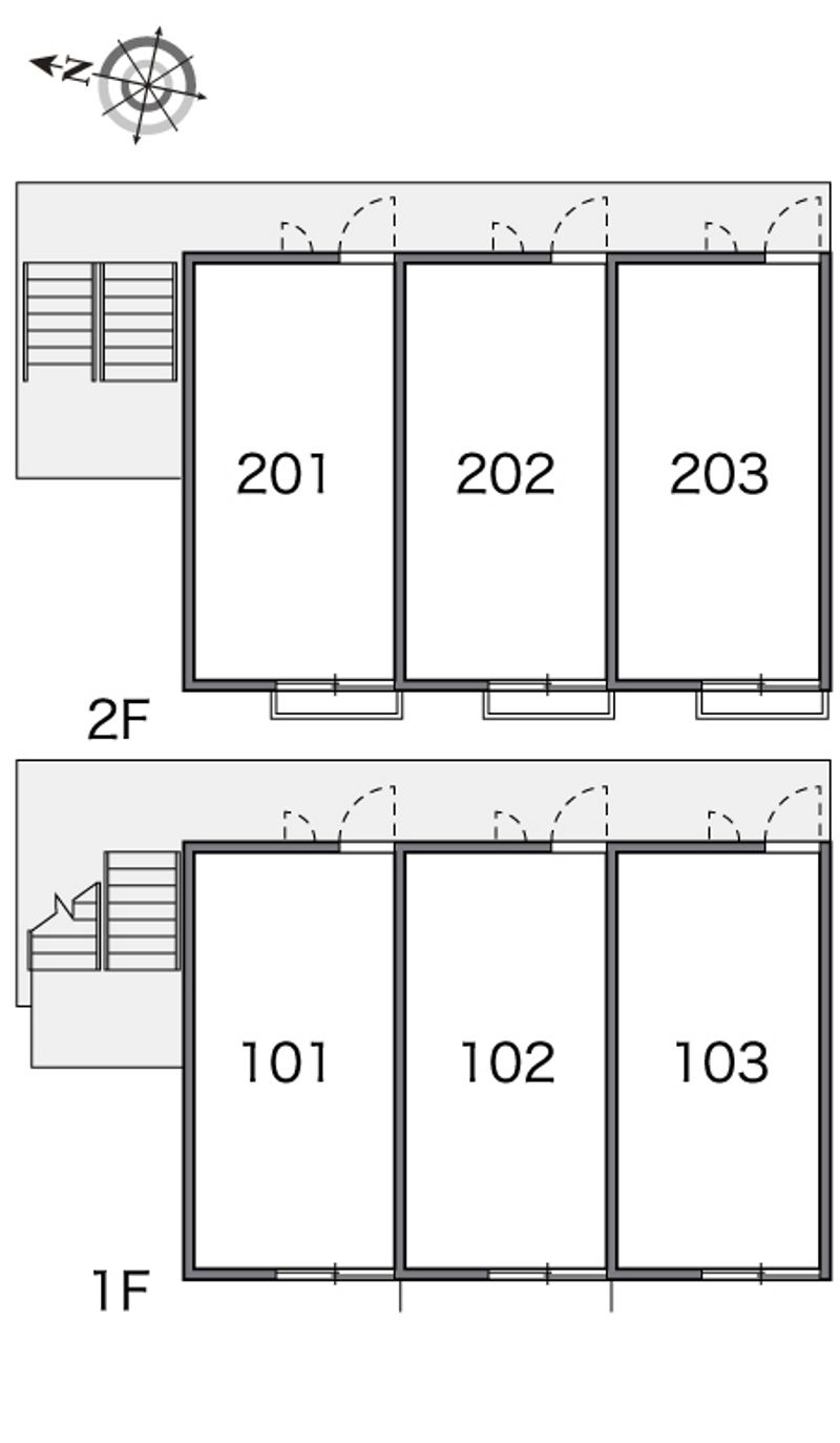 レオパレスルミネ 間取り配置図