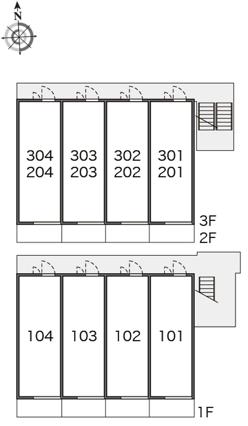 レオパレスＨＥＩＡＮ 間取配置図