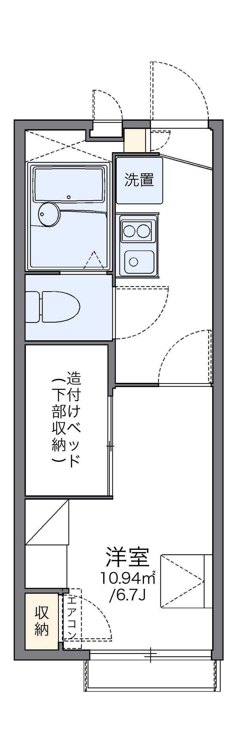 レオパレスＢＥＬＬ　ＮＩＣＥ 間取図