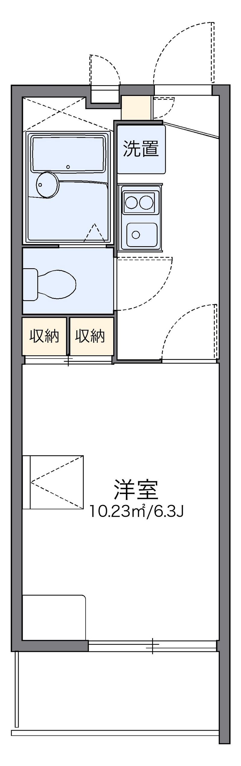 レオパレスＨＡＲＶＥ 間取図