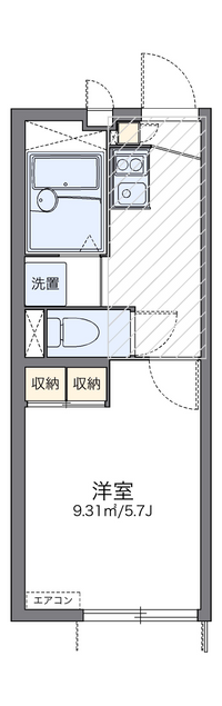 レオパレス江尻台 間取り図