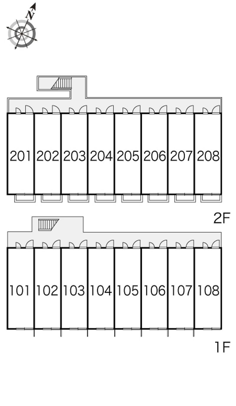 レオパレスサニーコート中山 間取配置図
