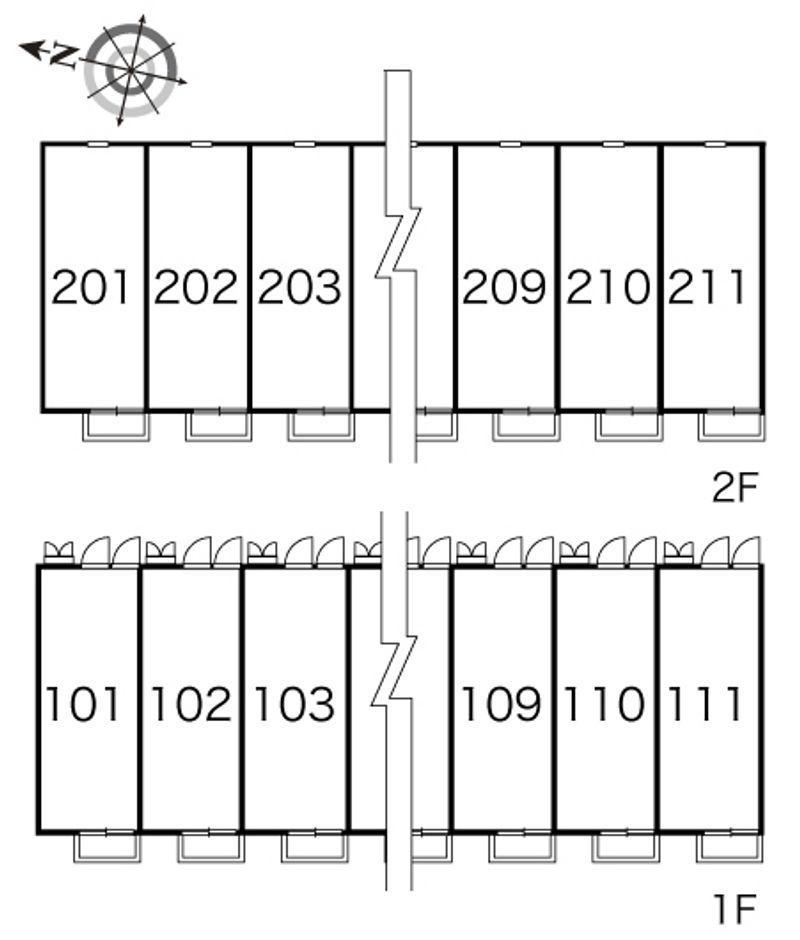 レオパレスＳｙｍｐｈｏｎｙ 間取配置図