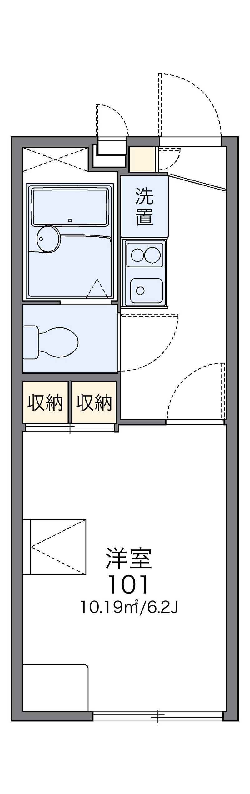 レオパレス八坂 間取図