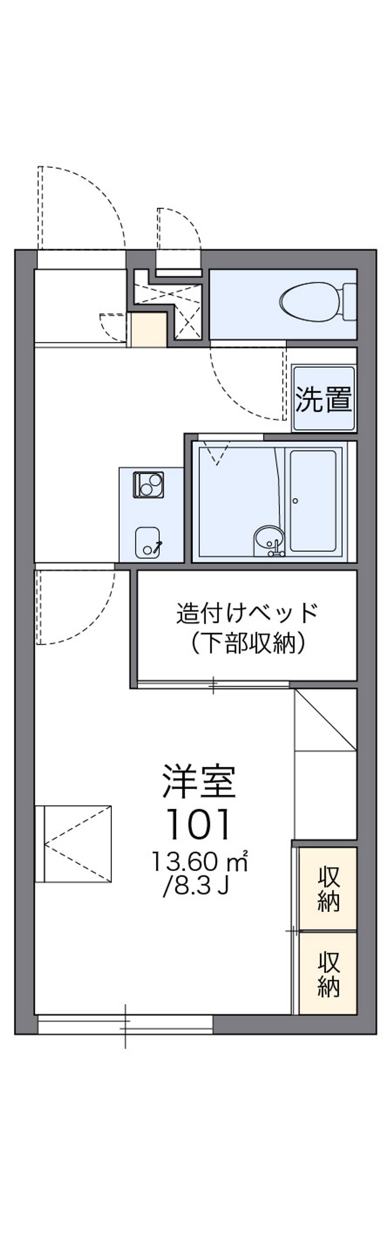 レオパレスファミーユ 間取図