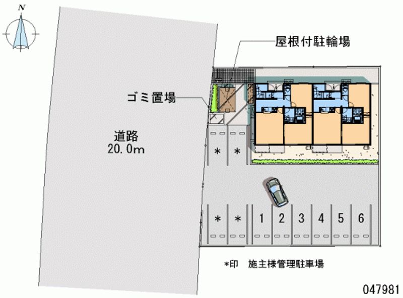 レオパレスアカシ 月極駐車場