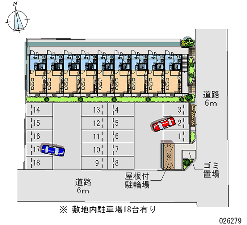 レオパレスｍ＆ａ　 月極駐車場