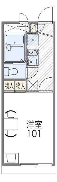 レオパレスクレール福田 間取り図