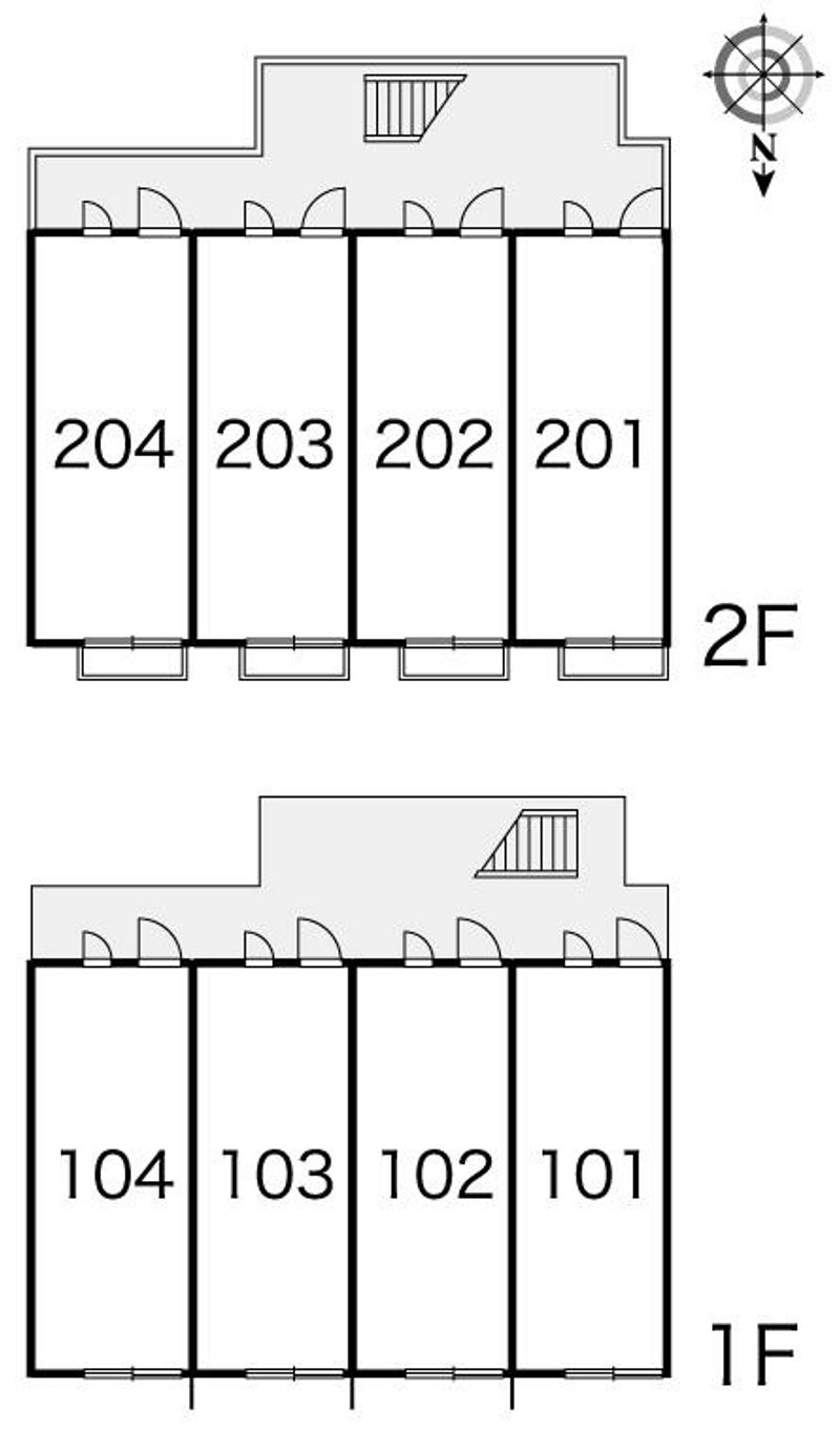 レオパレスコテージ大森弁天 間取り配置図