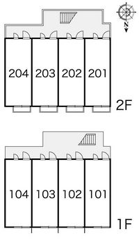 レオパレスコテージ大森弁天 間取り配置図