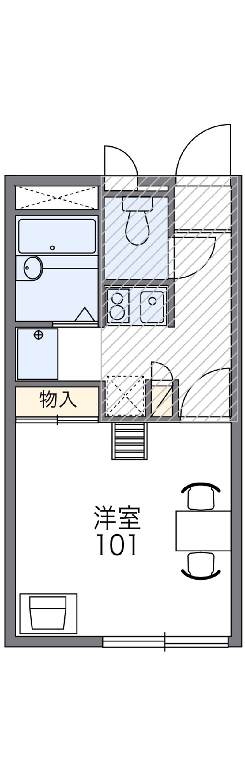 レオパレス海援隊 間取図