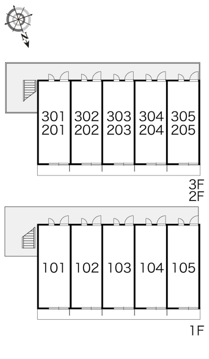 レオパレスシャレーこうだ 間取り配置図