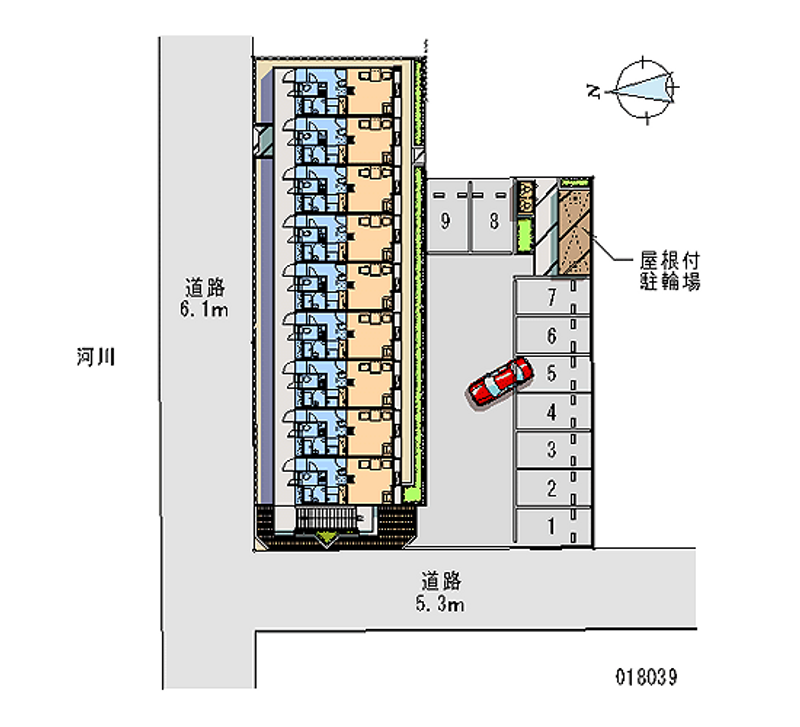 レオパレスブランドミールⅡ 月極駐車場