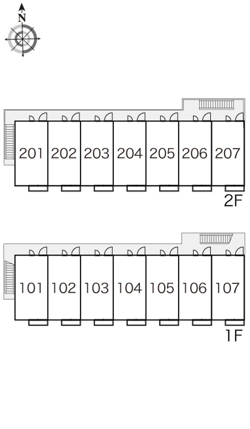 レオパレス竹ノ内 間取配置図