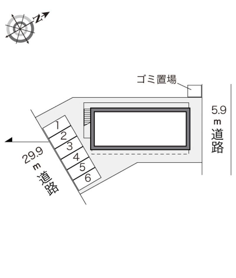レオパレスドミール神通 配置図