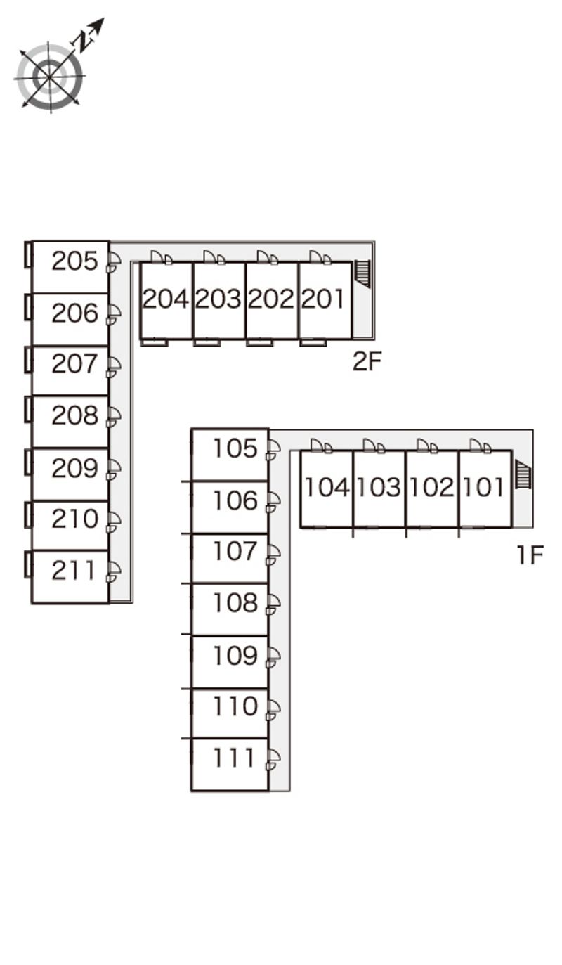 レオパレスＦＯＲＥＴ 間取配置図