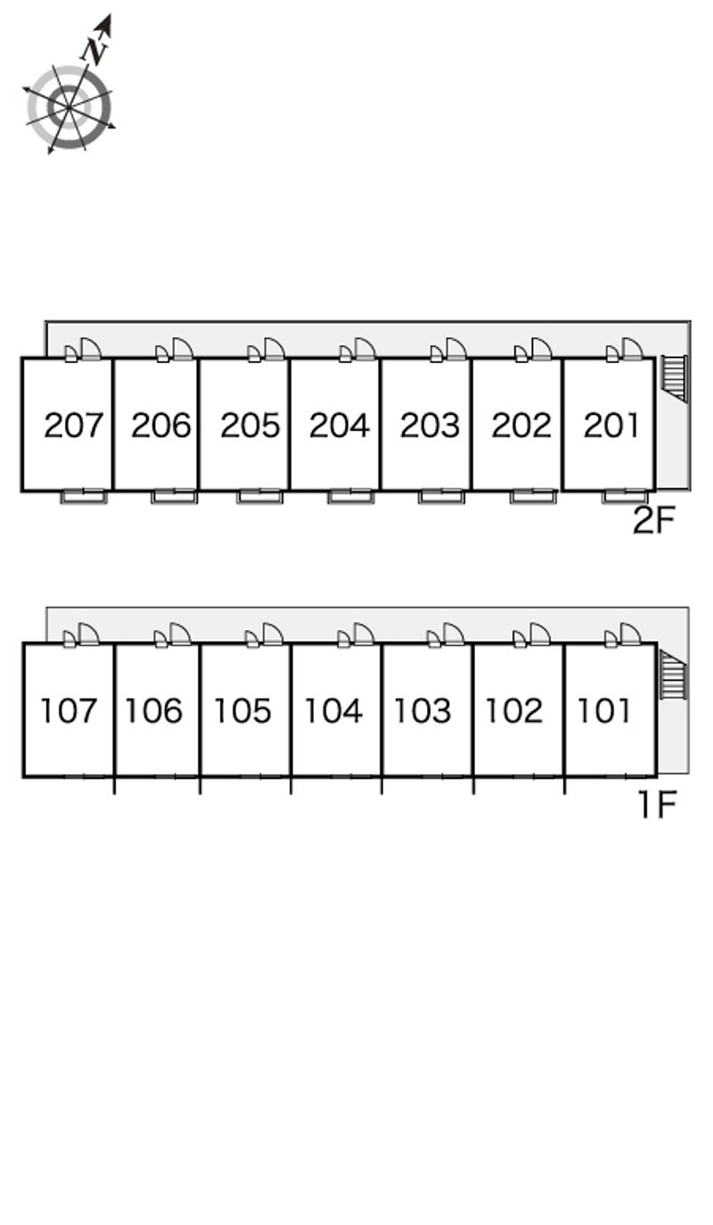 レオパレスセントクレア 間取配置図