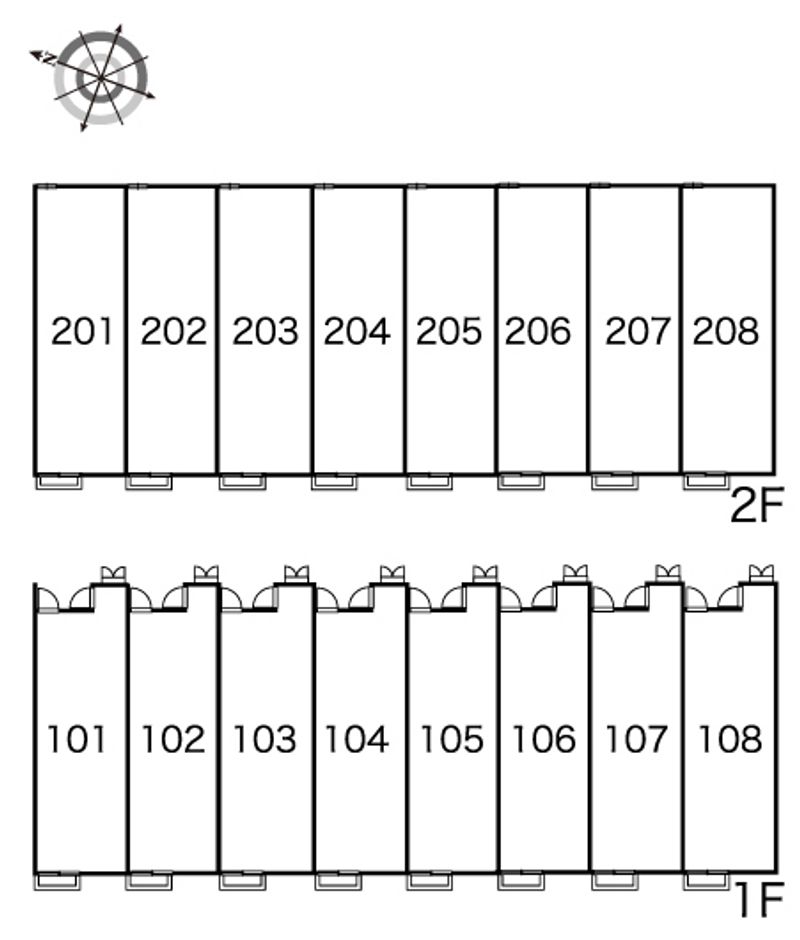 レオパレスサクセスⅡ 間取配置図