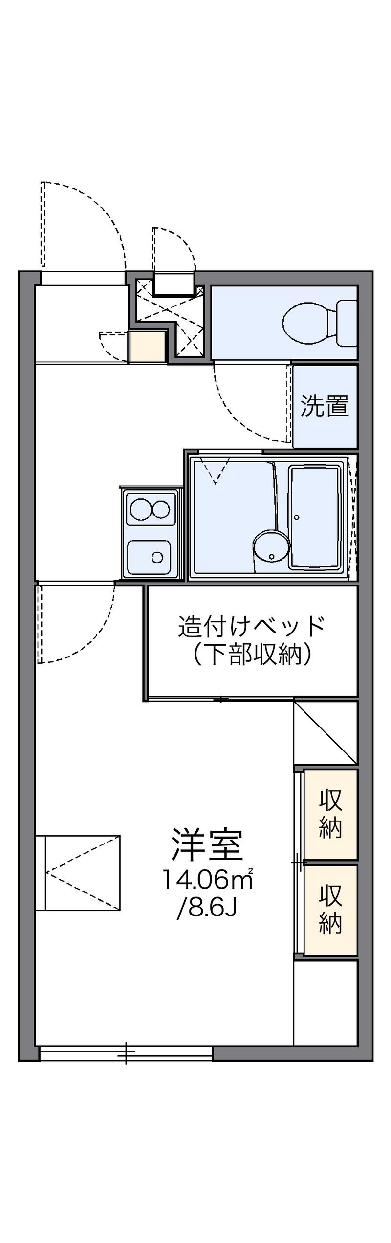 レオパレス第２ツカサ 間取図