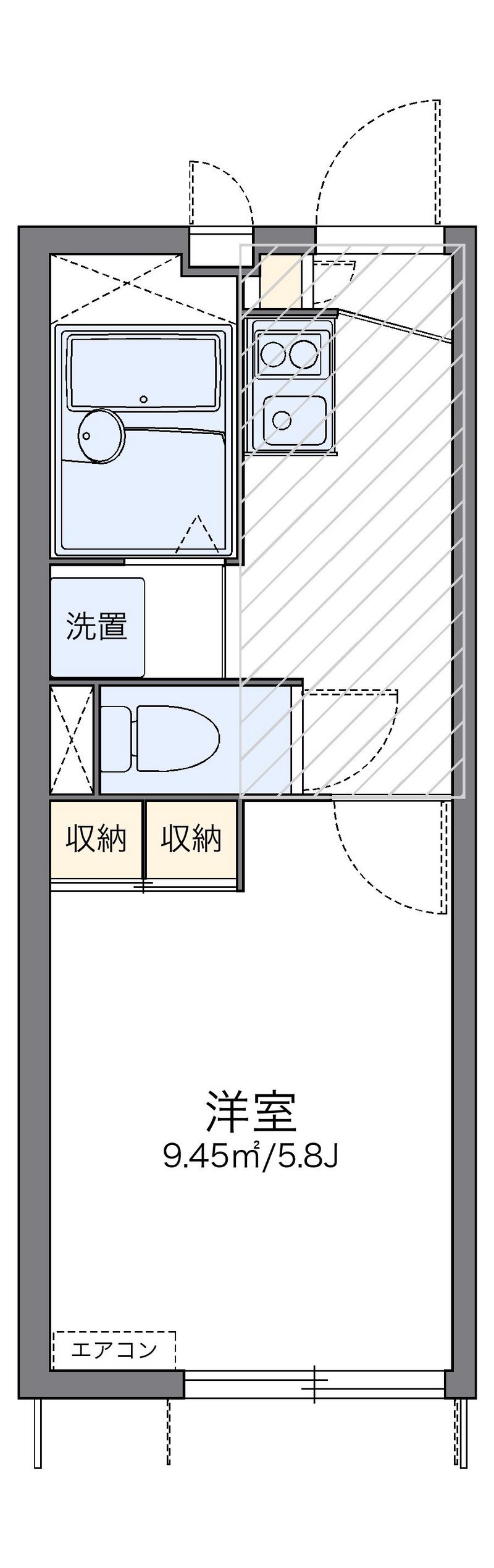 レオパレスコニファーⅡ 間取図