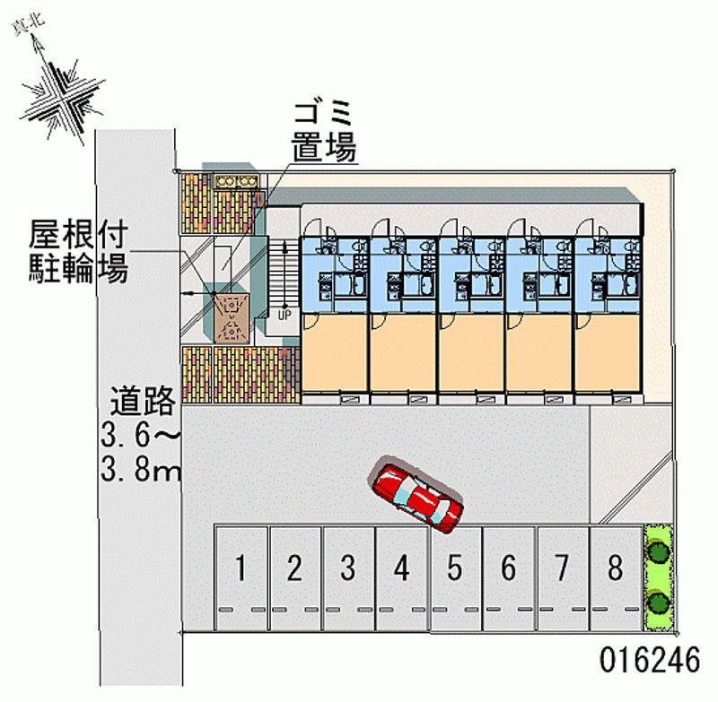 レオパレスアミティエ 月極駐車場