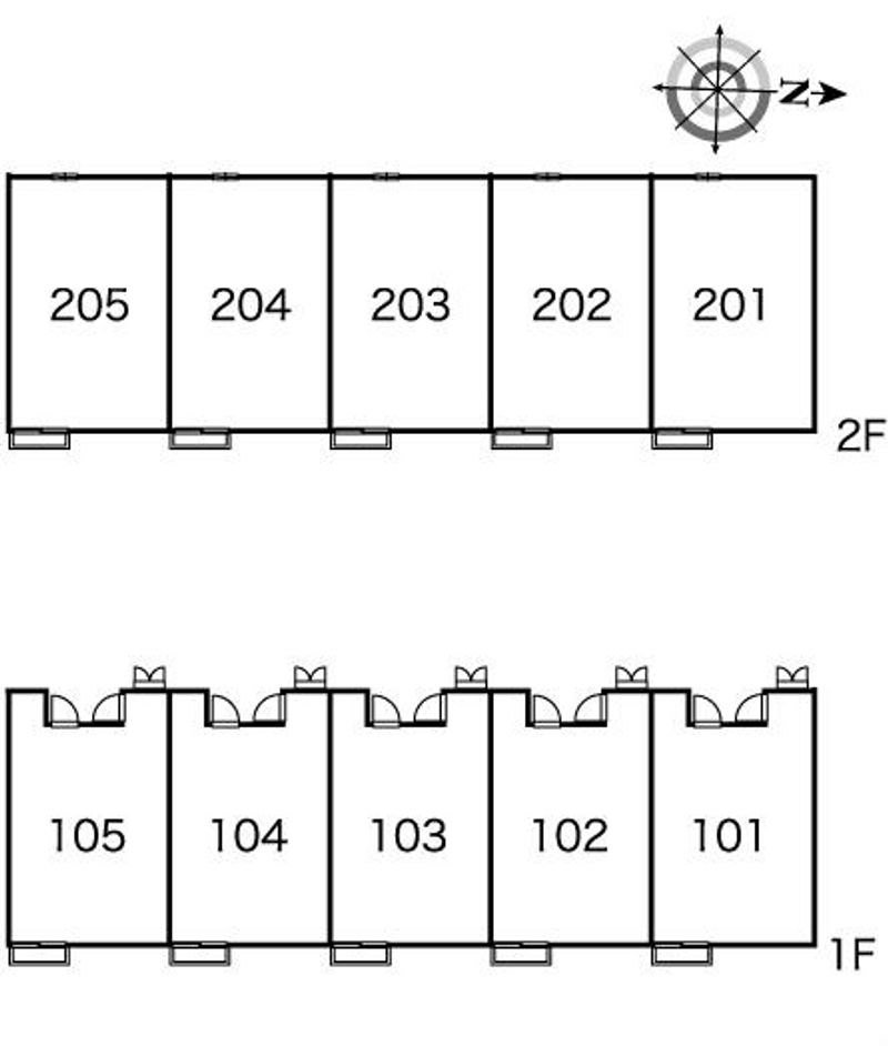 レオパレスあすなろ 間取り配置図