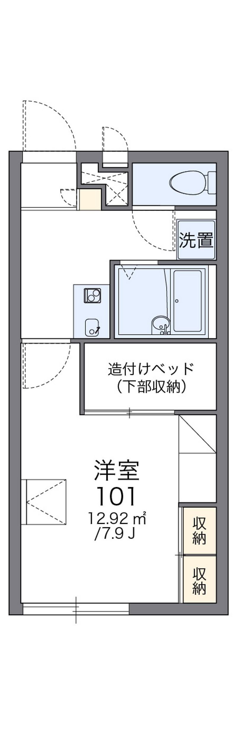 レオパレスＰｅａｃｈ　Ｈｉｌｌ 間取図