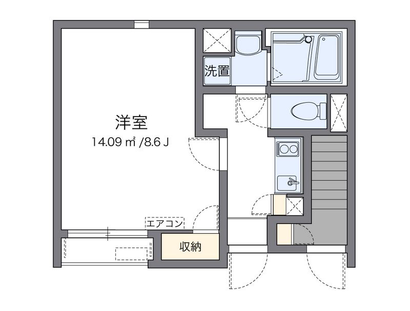クレイノ茂木２ 間取図
