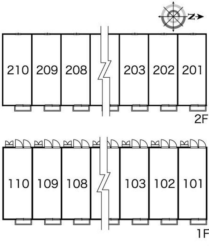 レオパレス和楽 間取り配置図