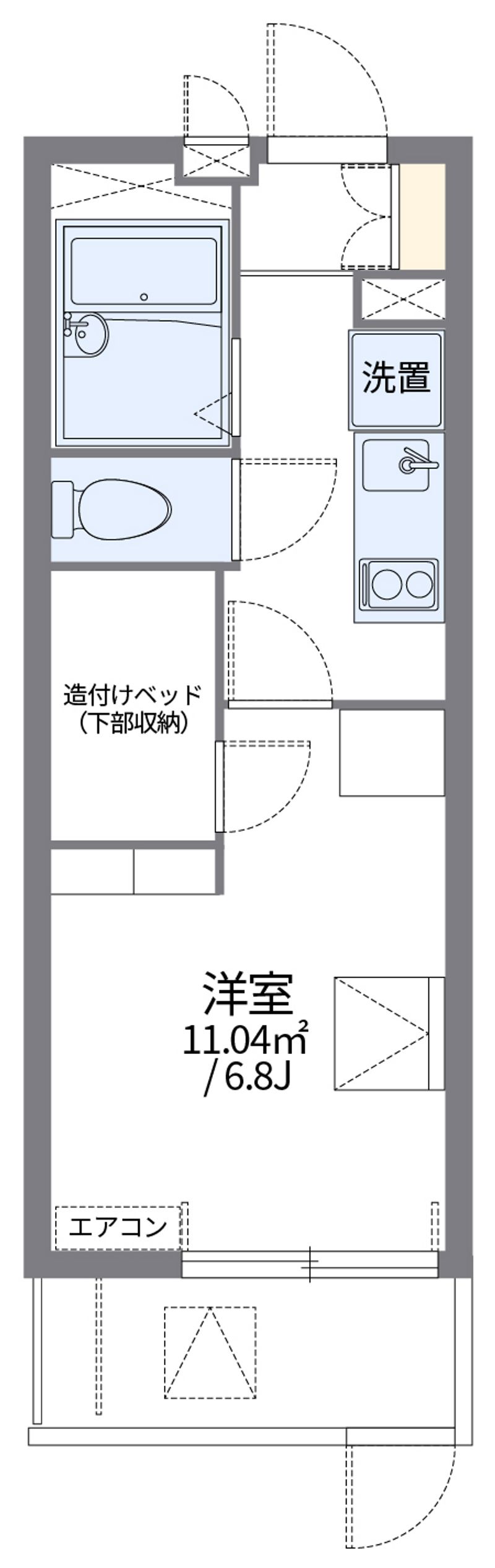 レオパレスＩ　Ｓ　北千里 間取り