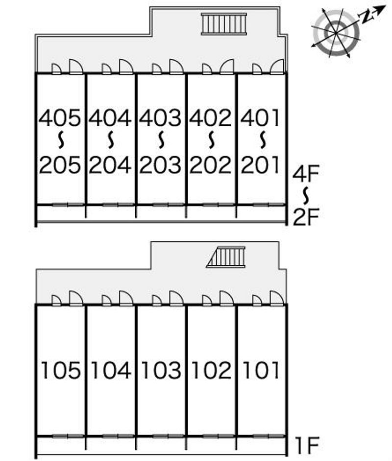 レオパレスセロームＢ 間取り配置図