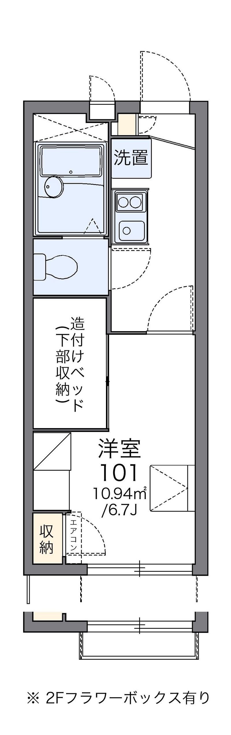 レオパレスウィステリアⅣ 間取図