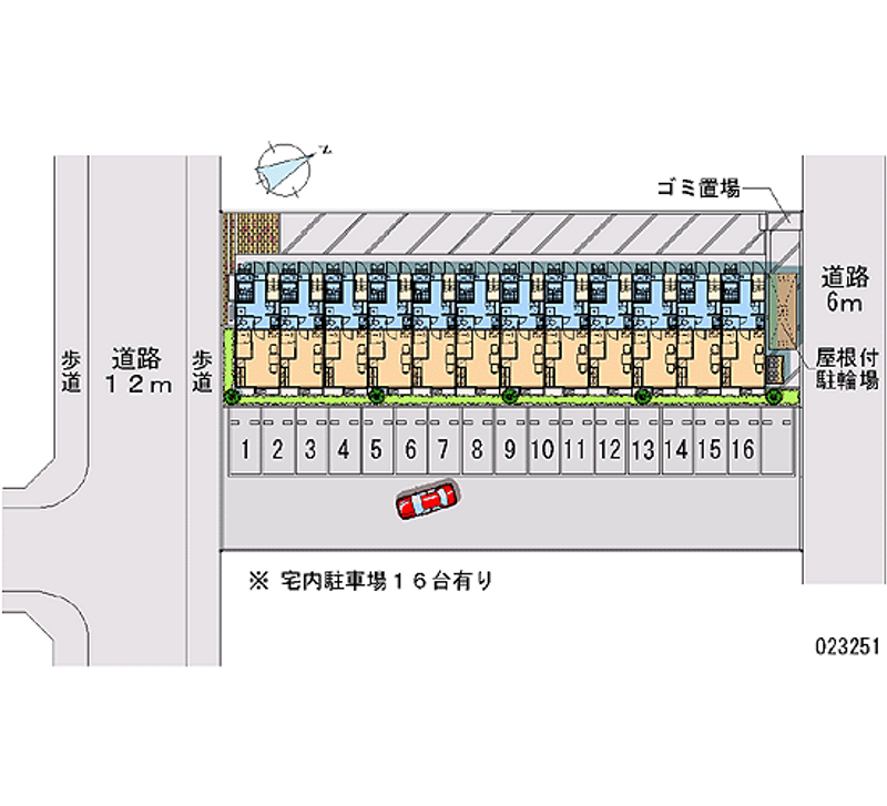 23251 Monthly parking lot