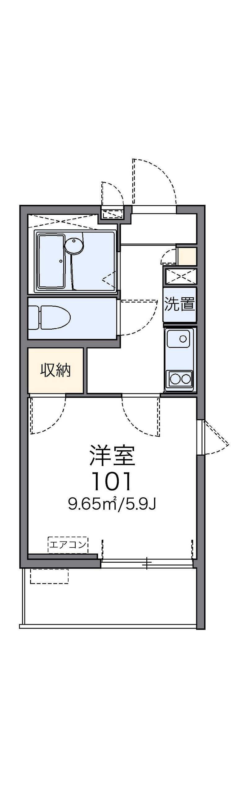 レオネクスト呉松Ⅰ 間取図