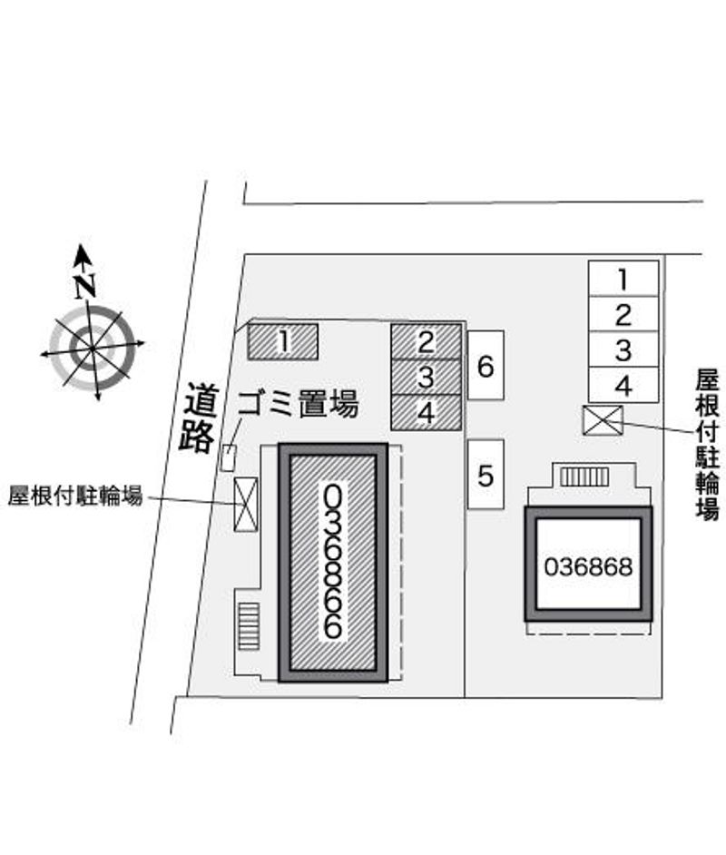 レオパレスシティーＣ 配置図