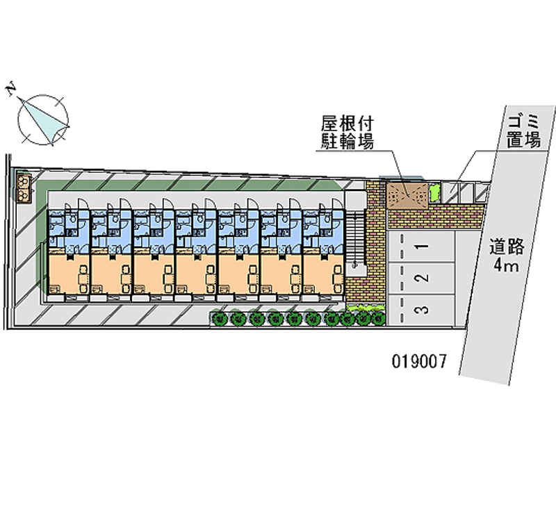 レオパレス東境 月極駐車場