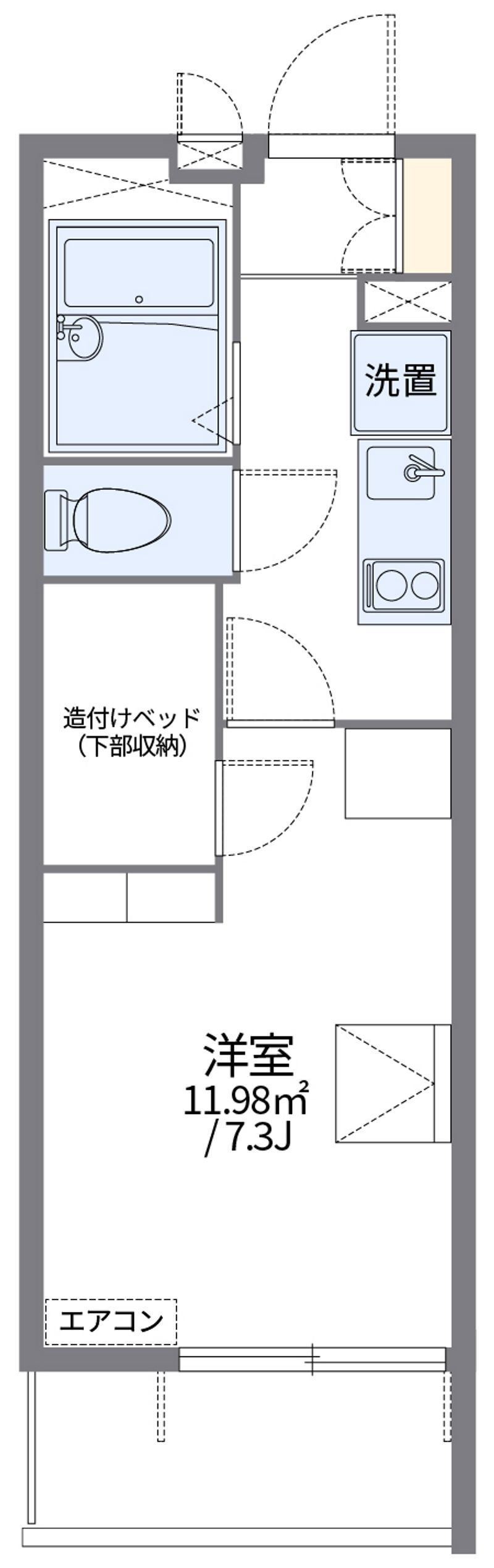 レオパレス猿久保 間取図