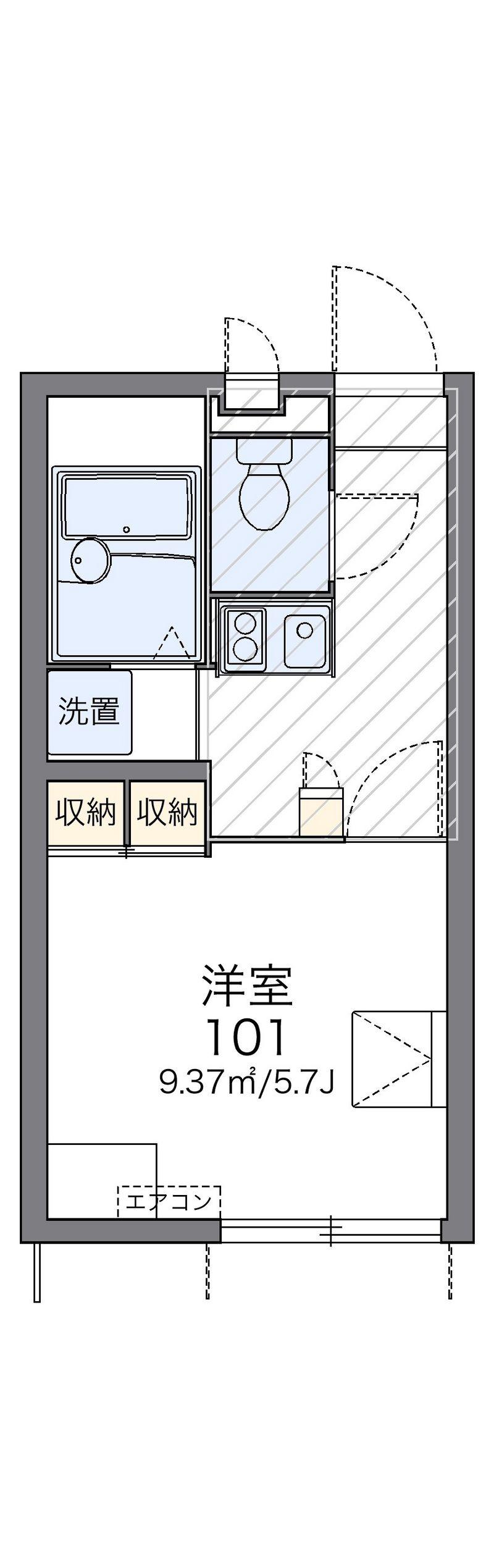レオパレス夏 間取図
