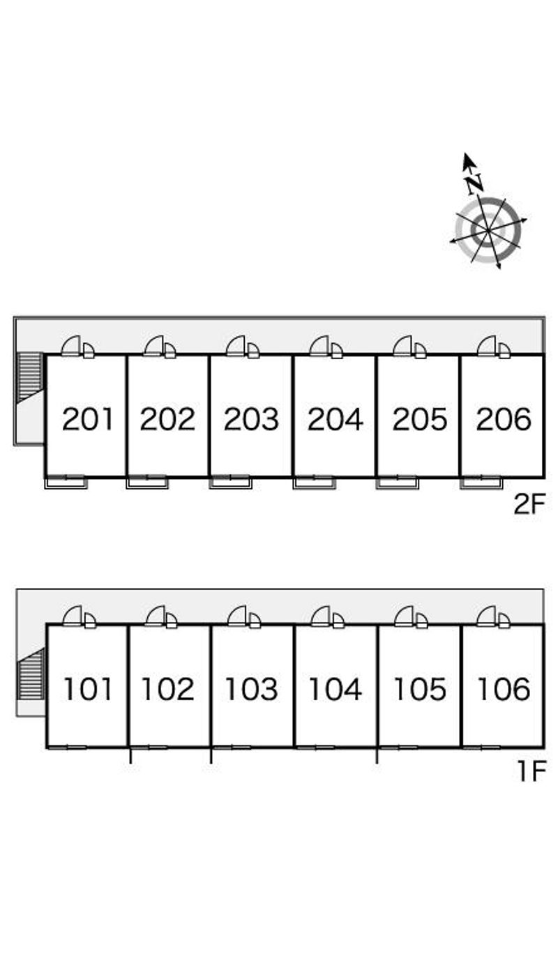 レオパレス東近江 間取り配置図