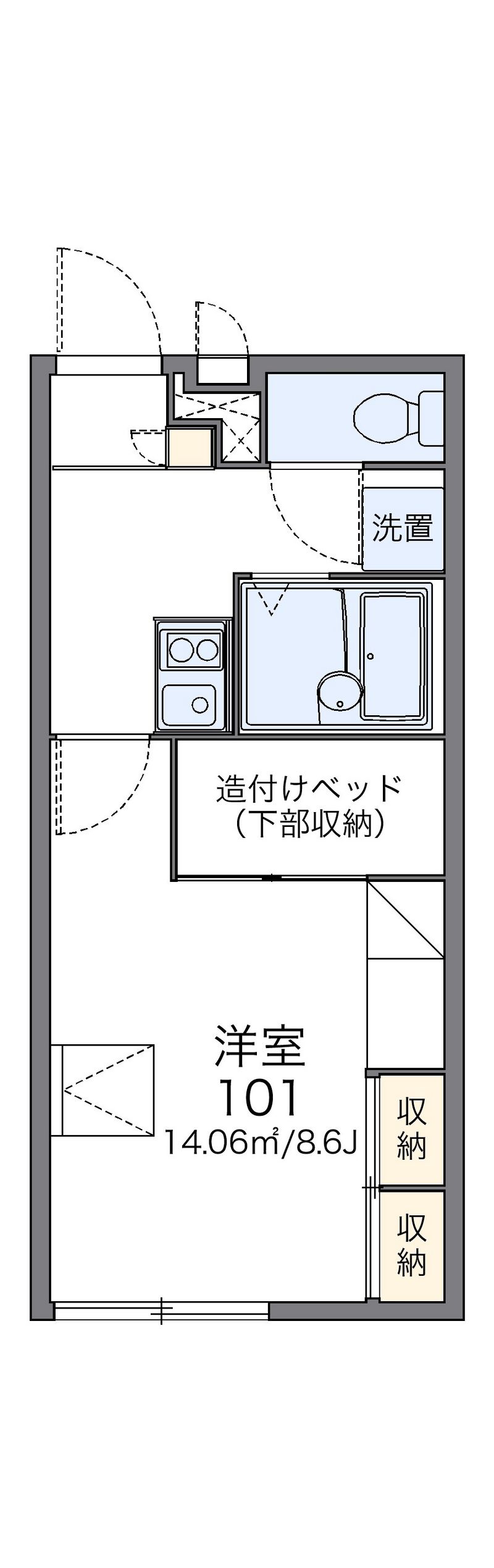 レオパレスソフィア 間取図