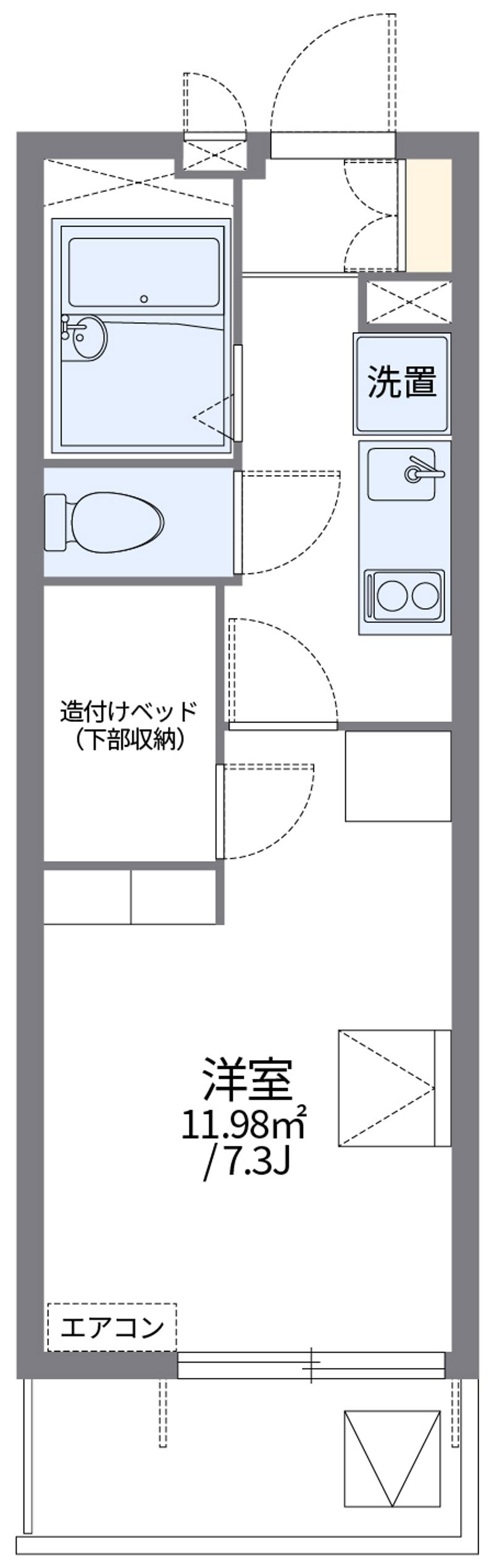レオパレスハレ　マレコ 間取図