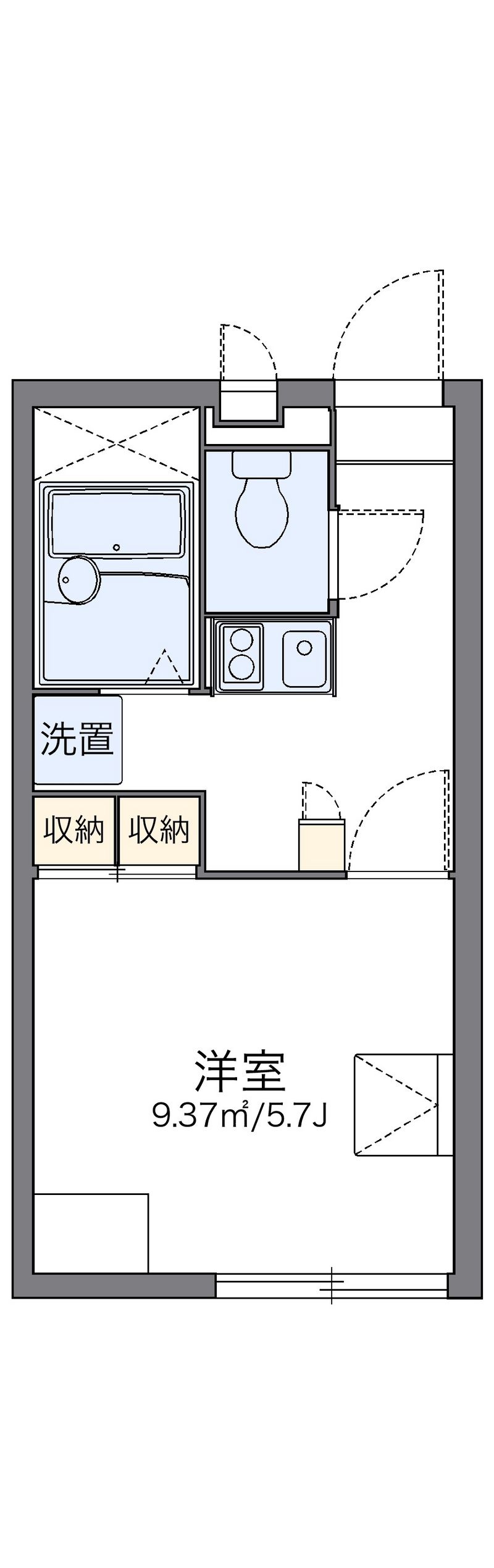 レオパレス葛城 間取図